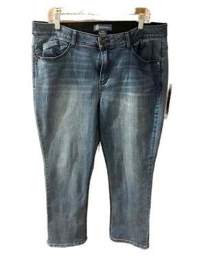 Democracy 'Ab'solution Crop Jeans, Medium Wash, Size 16P